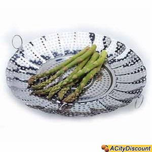 Vegetable Steamer - Large Stainless Steel Expandable